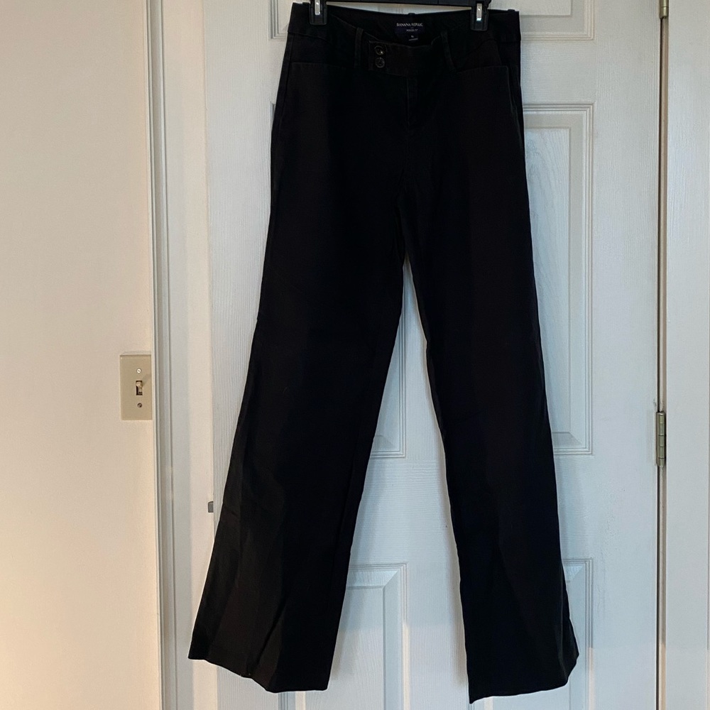 Banana Republic khaki black 8L jackson fit